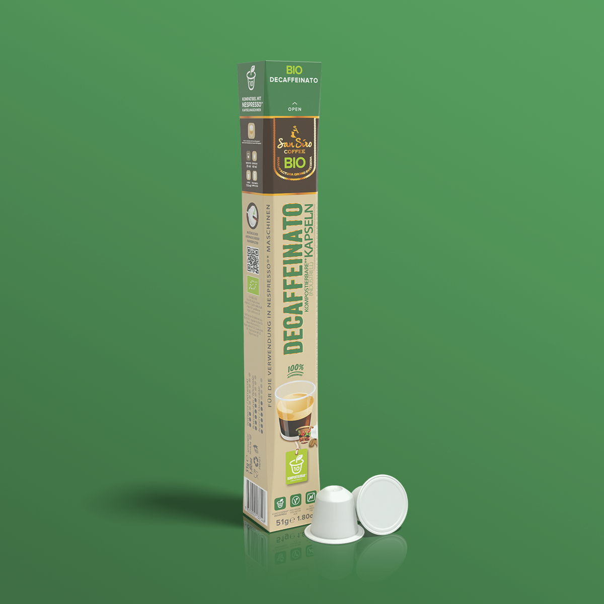 BIO Kaffee DECAFFEINATO Kapseln