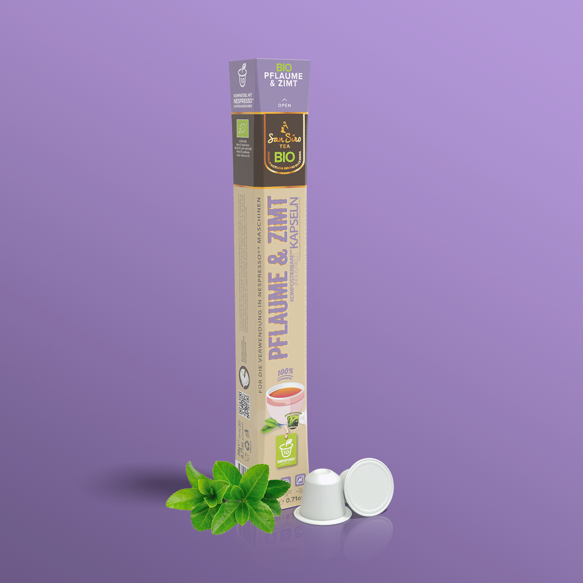BIO Tee PFLAUME & ZIMT Kapseln