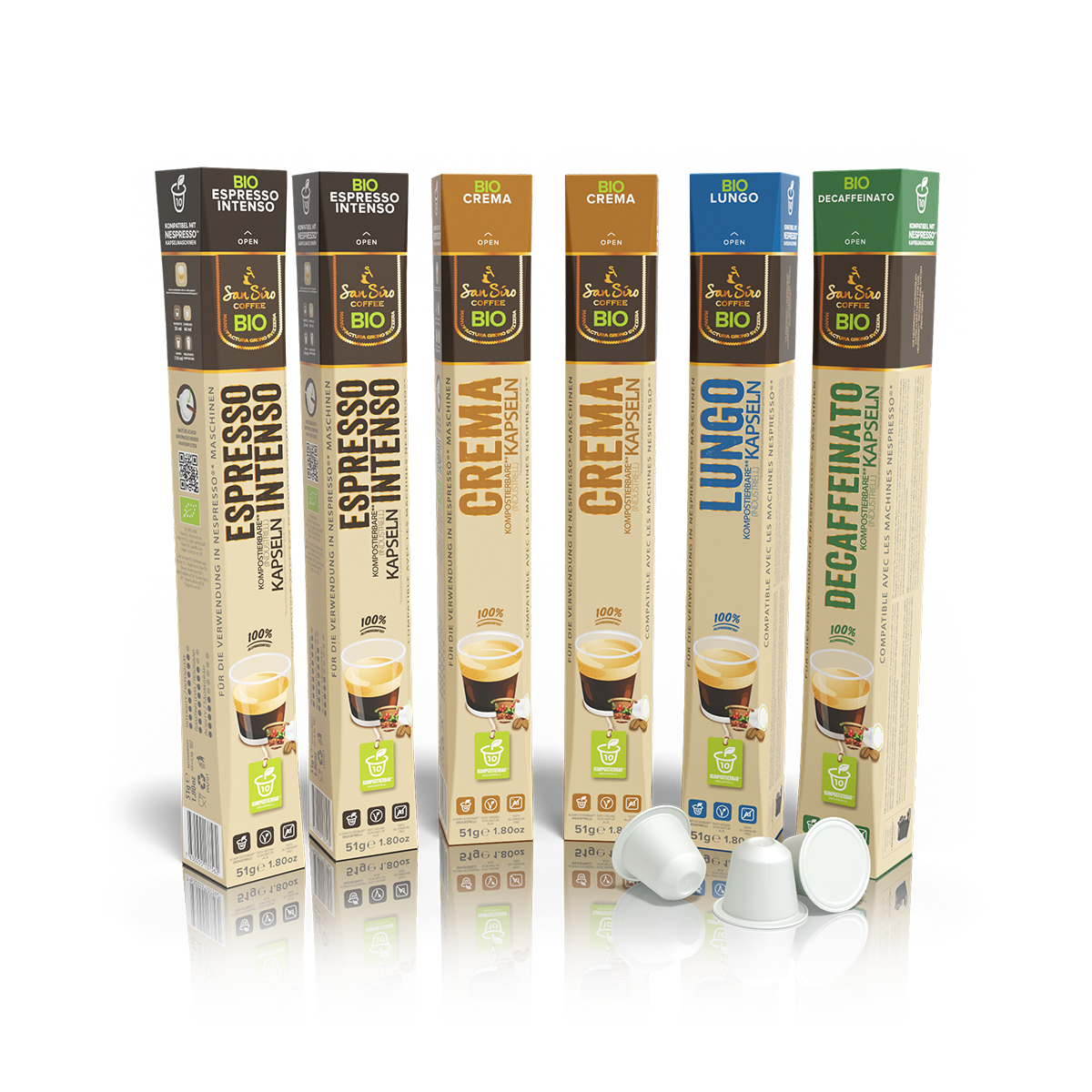 BIO Kaffee PROBIERSET 60 Kapseln