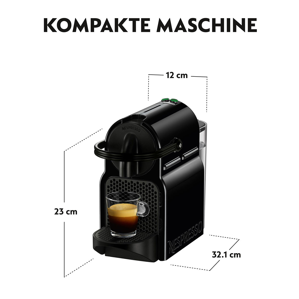 Nespresso Inissia EN 80.B by DeLonghi, black